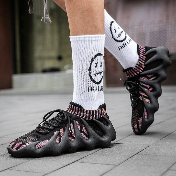 Unisex Sneaker | Mesh | Atmungsaktiv | Baumwolle | Schnürverschluss-Luzern Mode