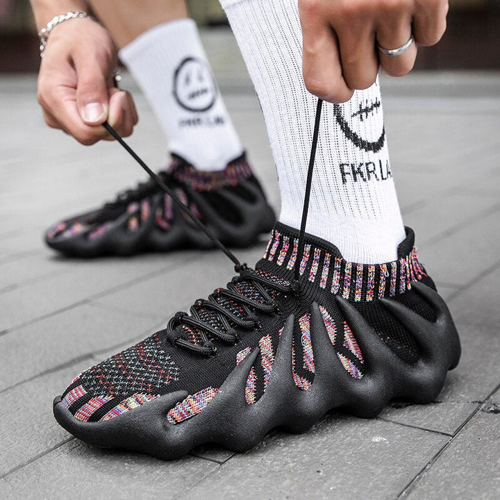 Unisex Sneaker | Mesh | Atmungsaktiv | Baumwolle | Schnürverschluss-Luzern Mode