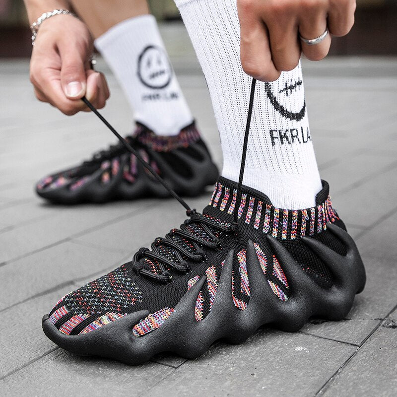 Unisex Sneaker | Mesh | Atmungsaktiv | Baumwolle | Schnürverschluss-Luzern Mode