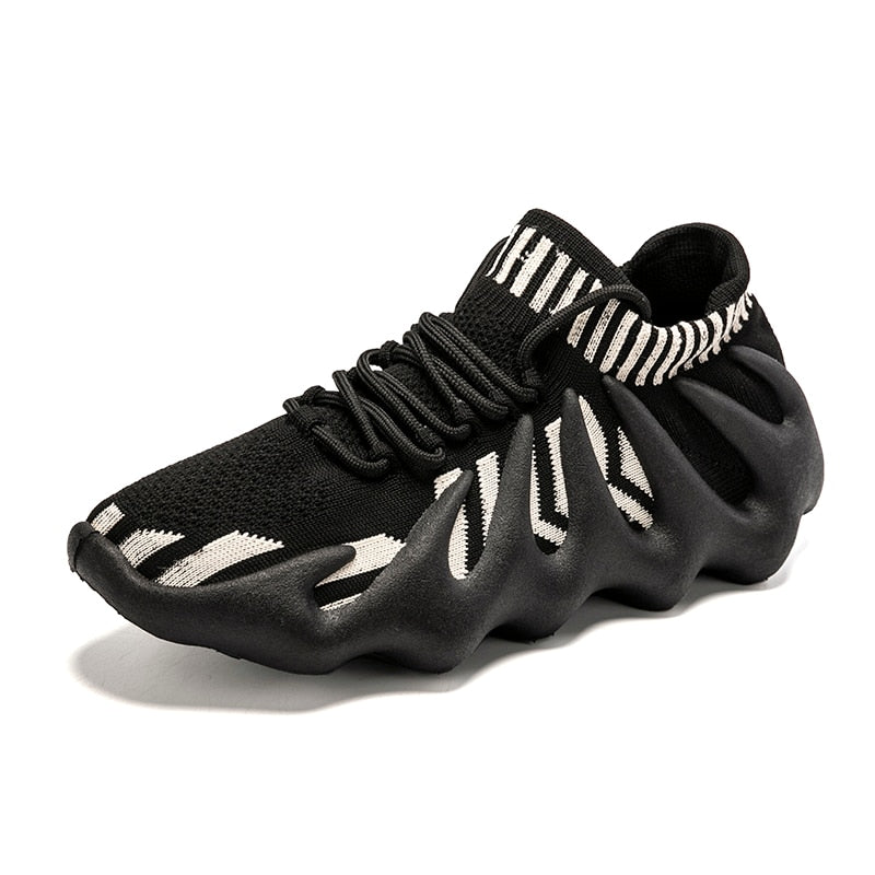 Unisex Sneaker | Mesh | Atmungsaktiv | Baumwolle | Schnürverschluss-Weiß-35-Luzern Mode