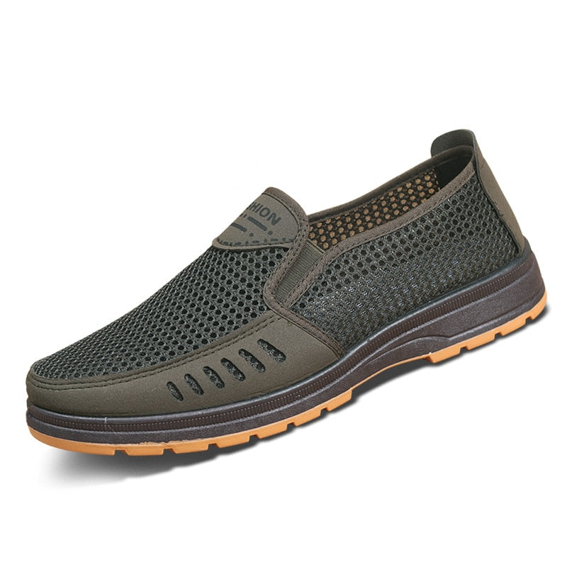Herren Sneaker | Mesh | Atmungsaktiv | Gummi Sohle | Leicht | Luftig-Grün-39-Luzern Mode