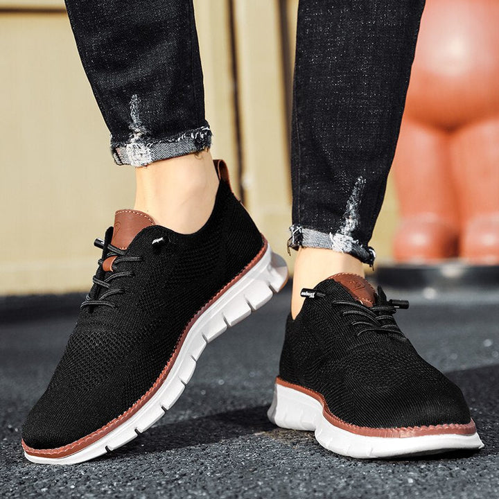 Mesh Sommerschuhe Herren | Atmungsaktiv | Slip-On | Leicht | Größe bis 54-Luzern Mode