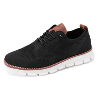 Mesh Sommerschuhe Herren | Atmungsaktiv | Slip-On | Leicht | Größe bis 54-Schwarz-40-Luzern Mode