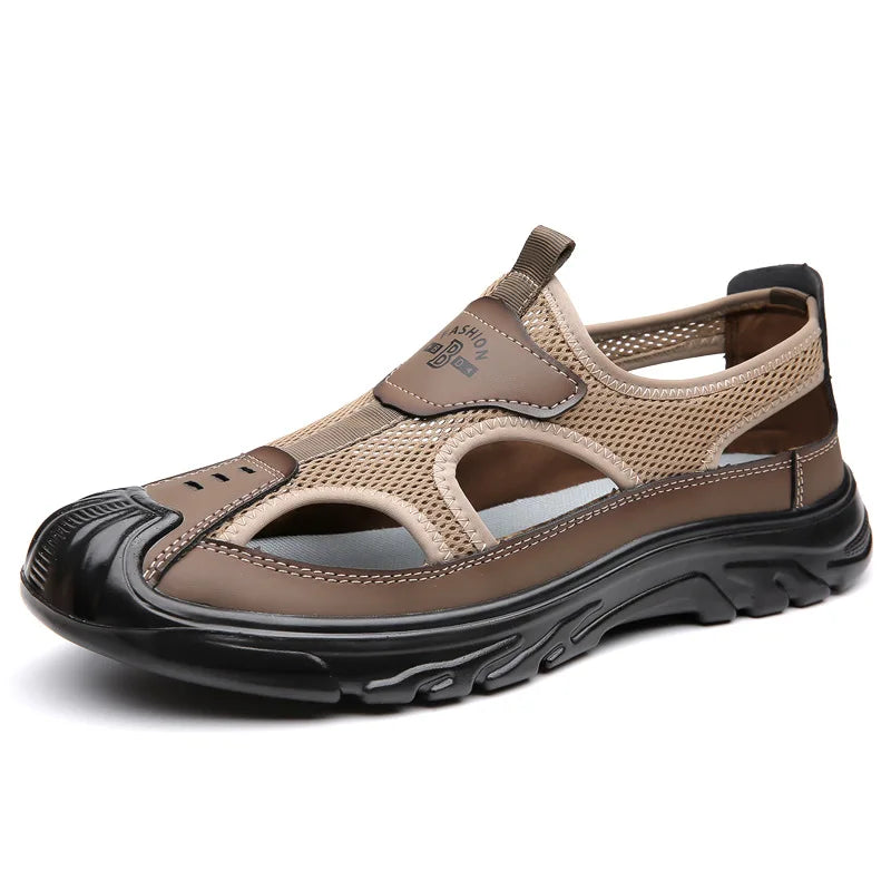 Mesh-Sandalen Herren | Atmungsaktiv & leicht | Rutschfeste Sohle | Flexibel & luftig-Luzern Mode