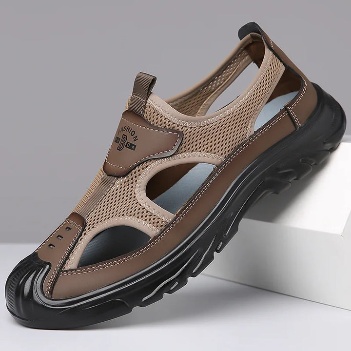 Mesh-Sandalen Herren | Atmungsaktiv & leicht | Rutschfeste Sohle | Flexibel & luftig-Luzern Mode