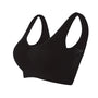 Sport-BH | Mesh | Atmungsaktiv | Nahtlos | Schnelltrocknend | Nylon-Schwarz-S-Luzern Mode