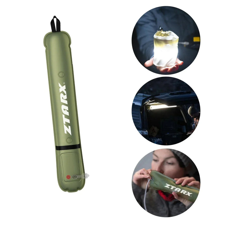 LED-Rohrlampe | Wiederaufladbar | Solar | Langlebig | Aufblasbar | Vielseitig-Luzern Mode