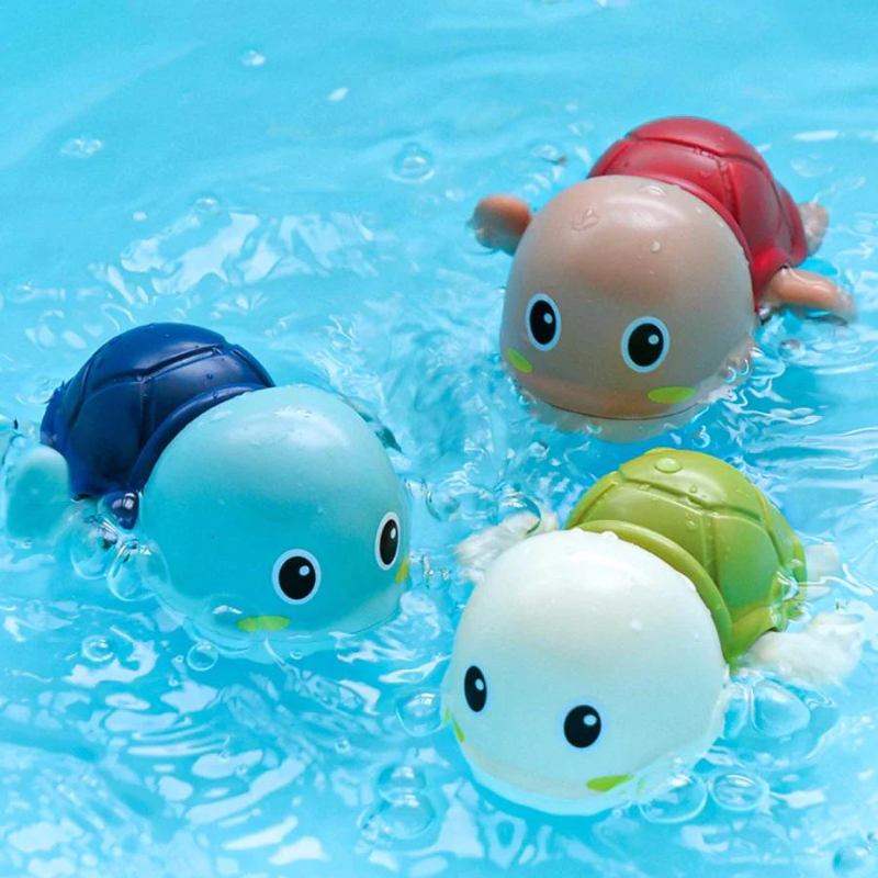 Aufziehbare Badespielzeuge | Set Nachhaltiger Spaß Schildkröte Wal-Luzern Mode