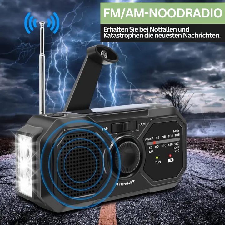 Notfallradio | Aufziehbar | AM/FM | Solar | Wiederaufladbar | Vielseitig | Kompakt-Luzern Mode