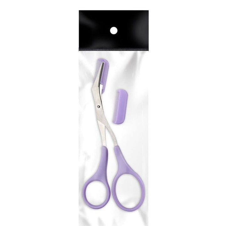 Augenbrauen-Trimmer | Schere | Rostfreies Stahl | Präzise | Kompakt-Lila-Luzern Mode