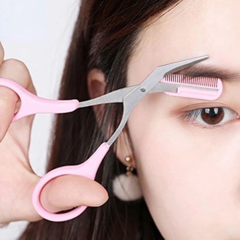 Augenbrauen-Trimmer | Schere | Rostfreies Stahl | Präzise | Kompakt-Luzern Mode