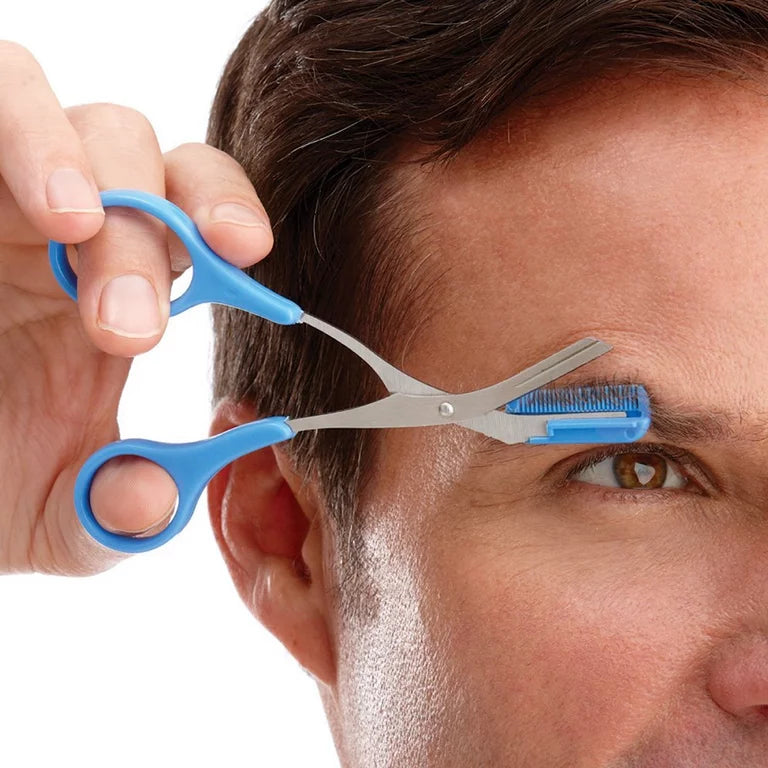 Augenbrauen-Trimmer | Schere | Rostfreies Stahl | Präzise | Kompakt-Luzern Mode