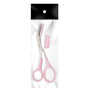 Augenbrauen-Trimmer | Schere | Rostfreies Stahl | Präzise | Kompakt-Rosa-Luzern Mode
