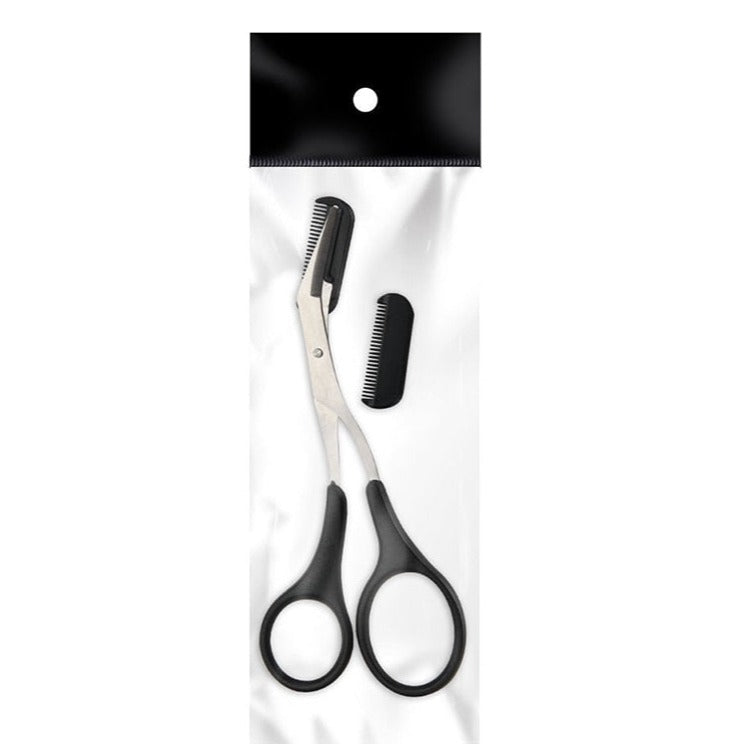 Augenbrauen-Trimmer | Schere | Rostfreies Stahl | Präzise | Kompakt-Schwarz-Luzern Mode
