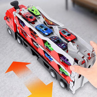 Spielzeugtruck mit Rennstrecke | Startsystem | Anpassbar | Modular-Luzern Mode