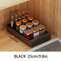 Küchenschrank Organizer | Ausziehbar Praktisch Kompakt Platzsparend-Schwarz-25cm-Luzern Mode