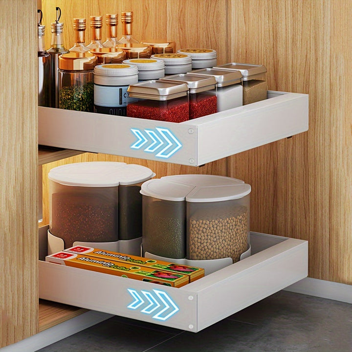 Küchenschrank Organizer | Ausziehbar Praktisch Kompakt Platzsparend-Luzern Mode