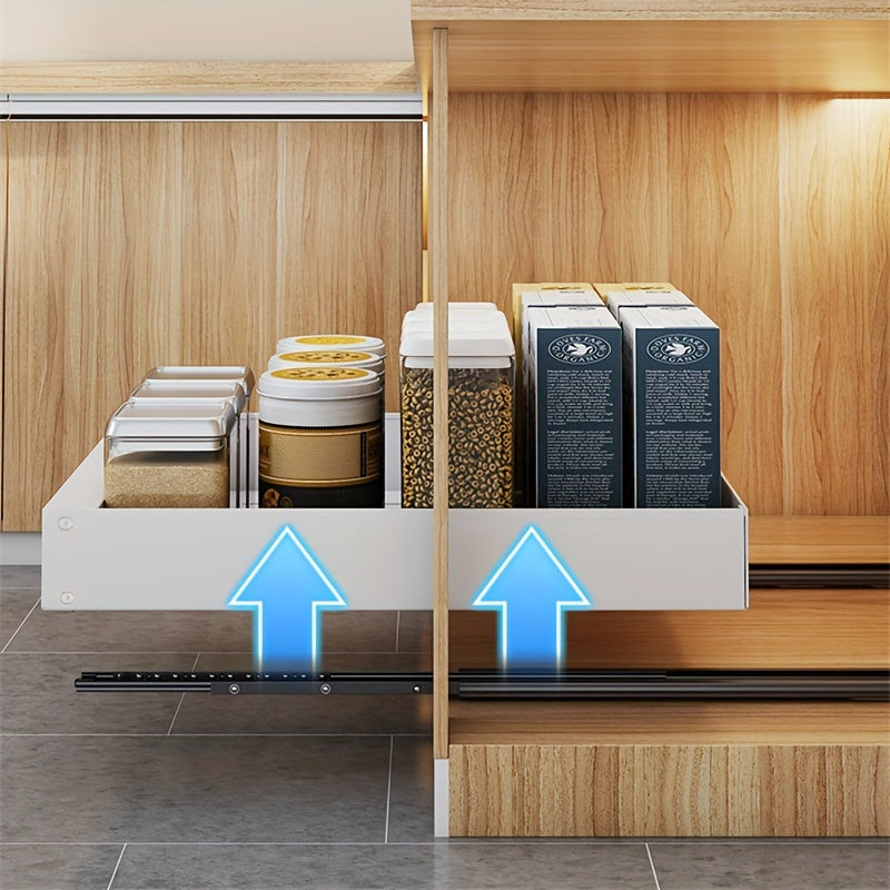 Küchenschrank Organizer | Ausziehbar Praktisch Kompakt Platzsparend-Luzern Mode
