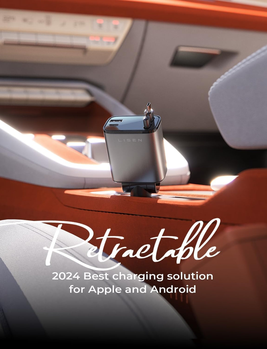 Autoladegerät | USB Schnellladen Ausziehbar Vielseitig 69W Langlebig Stilvoll-Luzern Mode