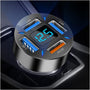 USB Autoladegerät | Schnellladen 12V Android Apple Universell Robust Kompakt-1 Stück schwarz-QC/2.4A-Luzern Mode