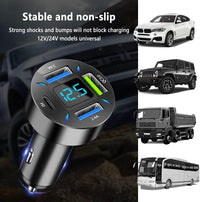 USB Autoladegerät | Schnellladen 12V Android Apple Universell Robust Kompakt-Luzern Mode