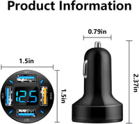 USB Autoladegerät | Schnellladen 12V Android Apple Universell Robust Kompakt-Luzern Mode