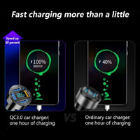 USB Autoladegerät | Schnellladen 12V Android Apple Universell Robust Kompakt-Luzern Mode