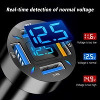USB Autoladegerät | Schnellladen 12V Android Apple Universell Robust Kompakt-Luzern Mode