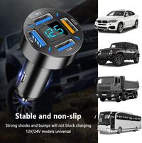 USB Autoladegerät | Schnellladen 12V Android Apple Universell Robust Kompakt-Luzern Mode