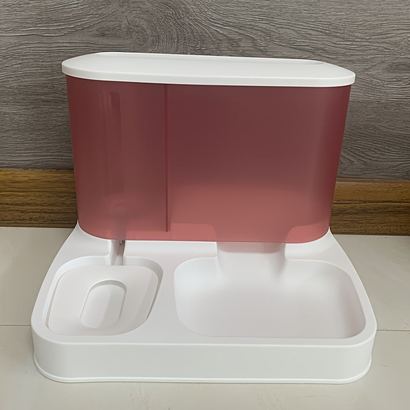 Automatische Katzenfutterspender | 2-in-1 Praktisch Langlebig Intelligent-Rosa-Luzern Mode