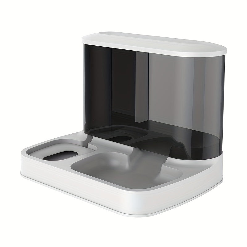 Automatische Katzenfutterspender | 2-in-1 Praktisch Langlebig Intelligent-Weiß-Luzern Mode
