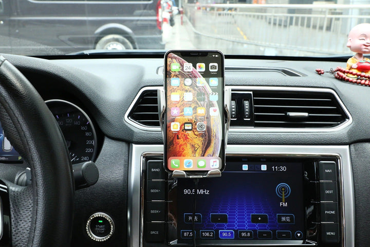 Auto Handyhalterung | Ladegerät | Stabil | Universell | Drehbar | USB-Luzern Mode