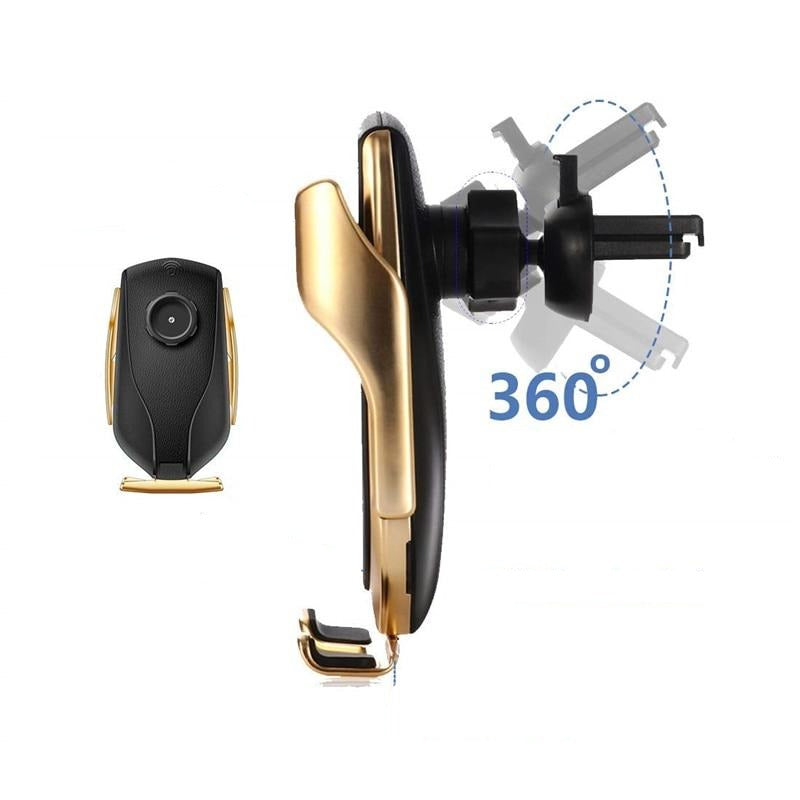 Auto Handyhalterung | Ladegerät | Stabil | Universell | Drehbar | USB-Luzern Mode
