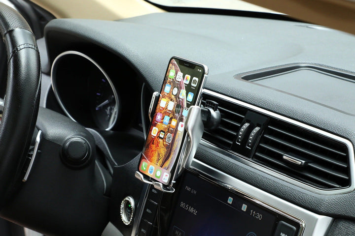 Auto Handyhalterung | Ladegerät | Stabil | Universell | Drehbar | USB-Luzern Mode