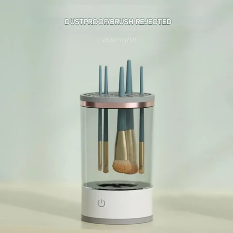Make-upbürstenreiniger | Automatisch | Schnell | Elektrisch | USB | Weiß-Luzern Mode