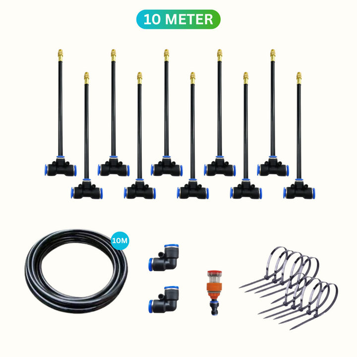 Sprinklersystem | Automatisch Hydration Gartenpflege Effizient Vielseitig-10 st + 10 Meter Schlauch-Luzern Mode