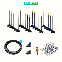 Sprinklersystem | Automatisch Hydration Gartenpflege Effizient Vielseitig-20 st + 20 Meter Schlauch-Luzern Mode