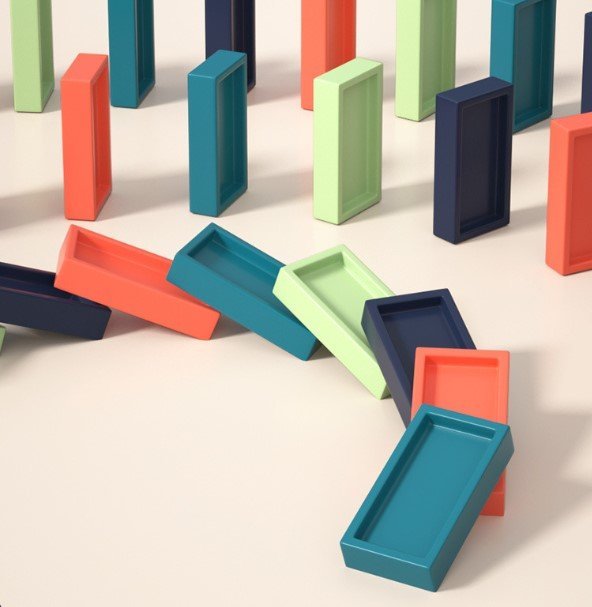 Dominospielzeug | Automatisch Praktisch Kreativ Vielseitig Langlebig-Luzern Mode