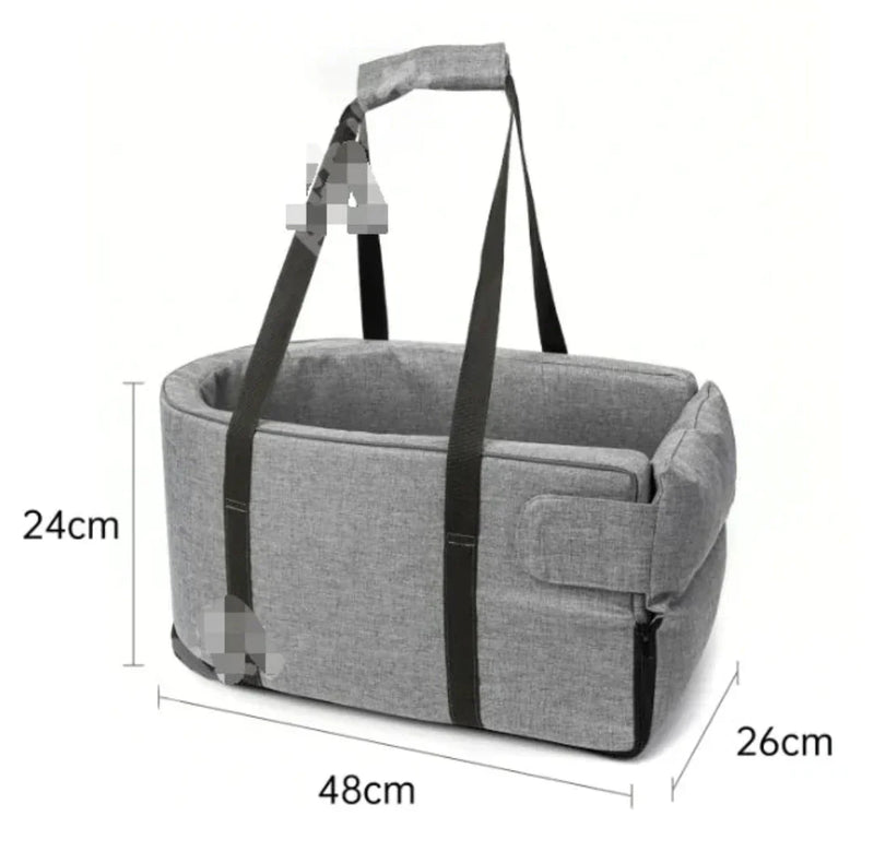 Haustier Autositz | Sicher | Grau | Vielseitig | Komfortabel | Langlebig-Luzern Mode