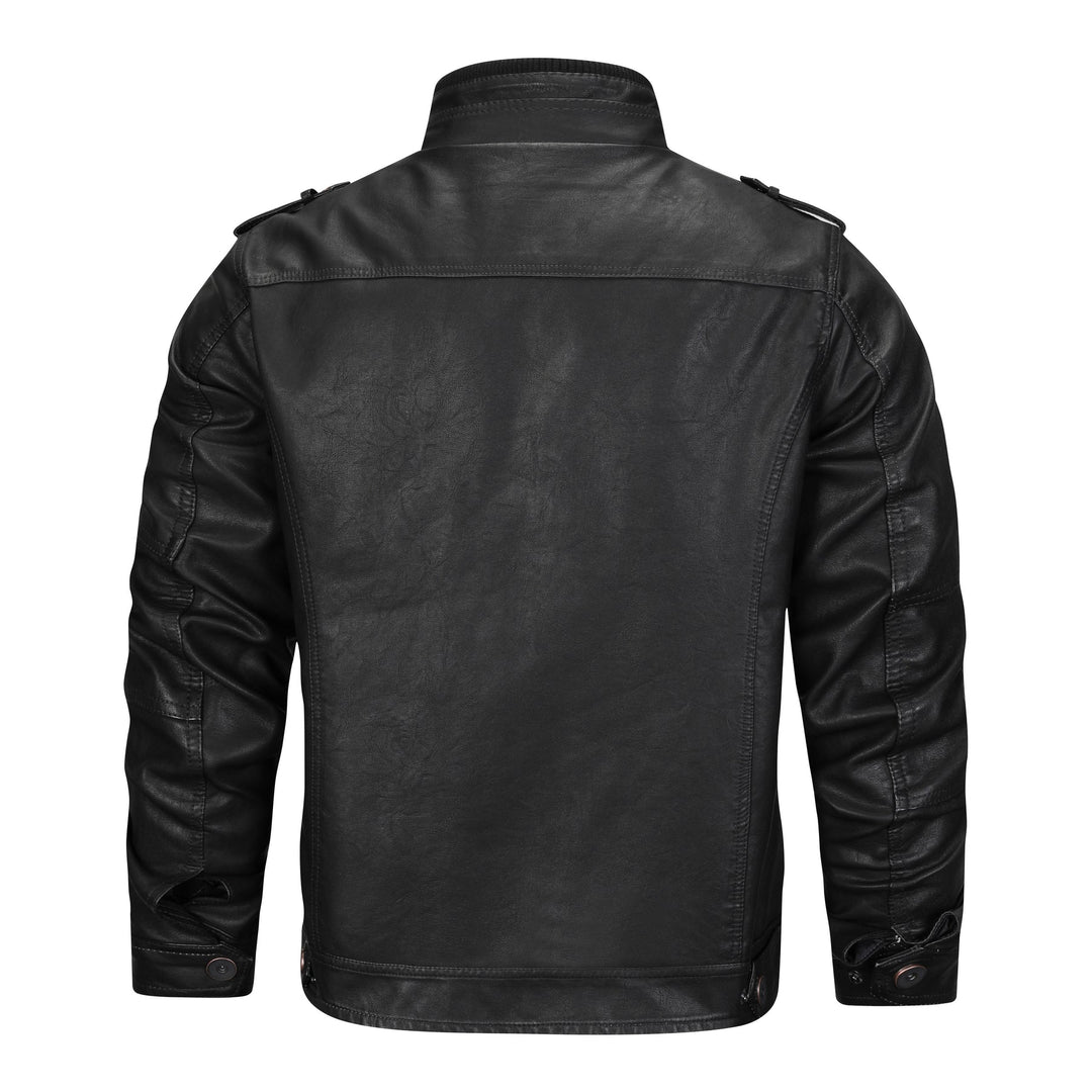 Herren Lederjacke Bikerstil - Robuste Motorradjacke-Luzern Mode