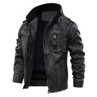 Herren Lederjacke Bikerstil - Robuste Motorradjacke-S-Luzern Mode