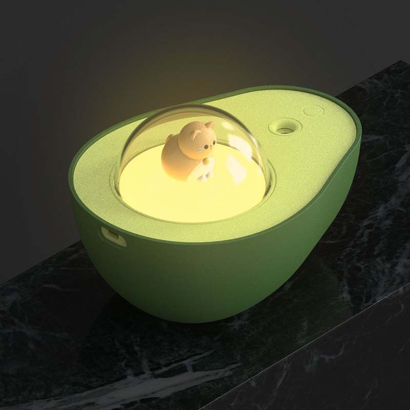 Mini-Luftbefeuchter | Kompakt | Avocado-Design | Stilvoll | Einzigartig | Leise | Vielseitig-Luzern Mode