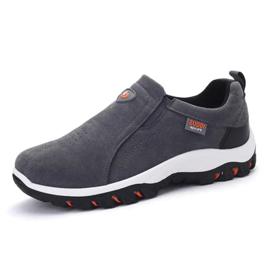 Herren Sneaker rutschfest atmungsaktiv für Outdoor Sport-38-Grau-Luzern Mode