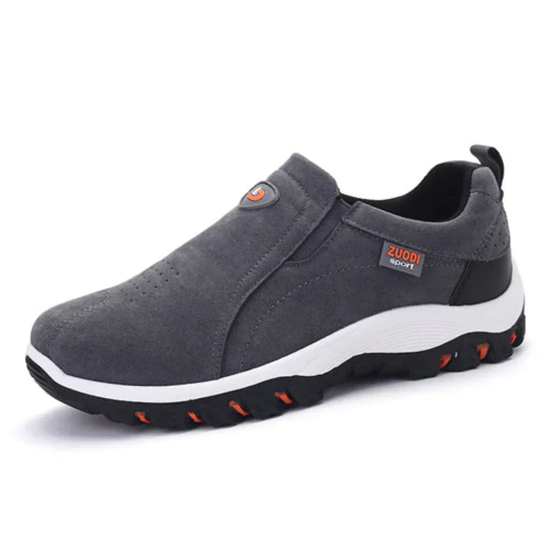 Herren Sneaker rutschfest atmungsaktiv für Outdoor Sport-38-Grau-Luzern Mode