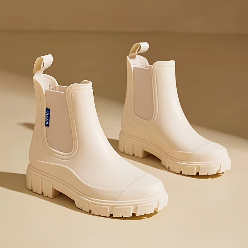 Damen Regenstiefel halbhoch wasserdicht mit Antirutschsohle – Selora