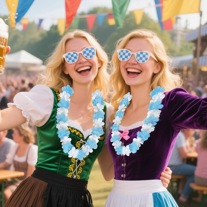 24 Stück Oktoberfest Deko-Ketten – BavariaBlüten Oktoberfest 2026