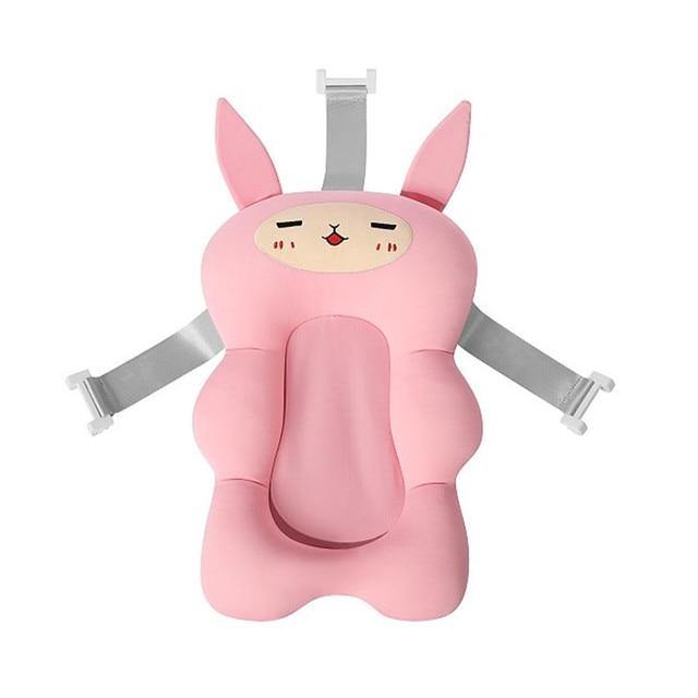 Baby-Badekissen | Rutschfest | Sicher | Bequem | Niedlich | Vielseitig-Rosa Katze-Luzern Mode