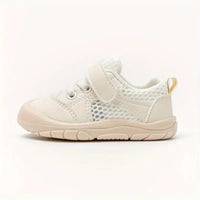 Kleinkind Sneaker Atmungsaktiv Rutschfest Lauflernschuhe-Beige-17-18-Luzern Mode