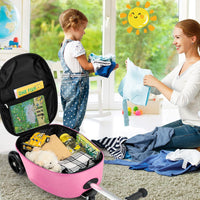 Kinder 2-in-1 Ride-On Scooter Koffer mit LED-Rädern