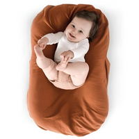 Baby-Nest-Kissen | Ergonomisch | Bequem | Sicher | Atmungsaktiv | Weich-Braun-Luzern Mode